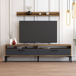 Hanah Home Istanbul Mueble para TV Nogal y Antracita